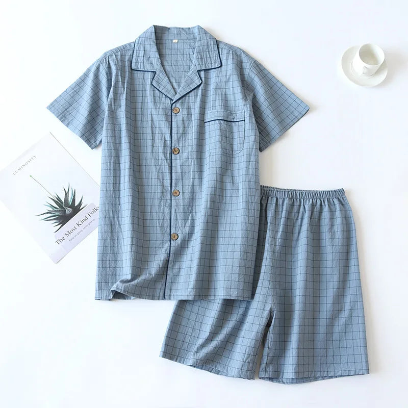 Plaid Cotton Lounge Set