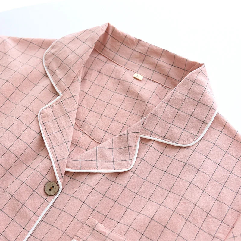 Plaid Cotton Lounge Set