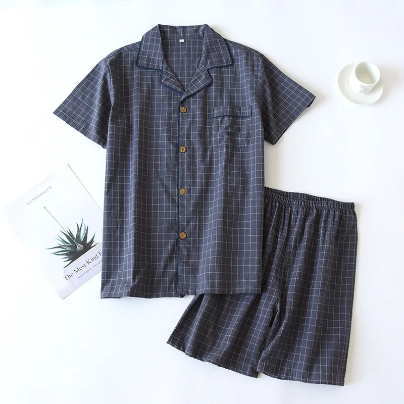Plaid Cotton Lounge Set