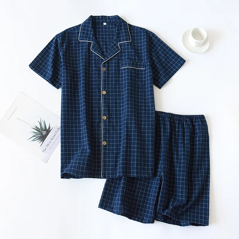 Plaid Cotton Lounge Set