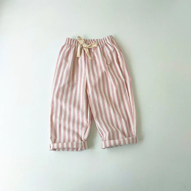 Linen Stripe Shorts