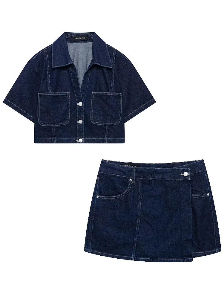 Denim Duo Set