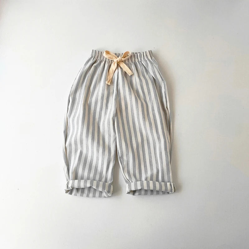 Linen Stripe Shorts