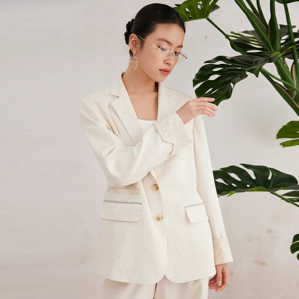 Linen Tailored Blazer