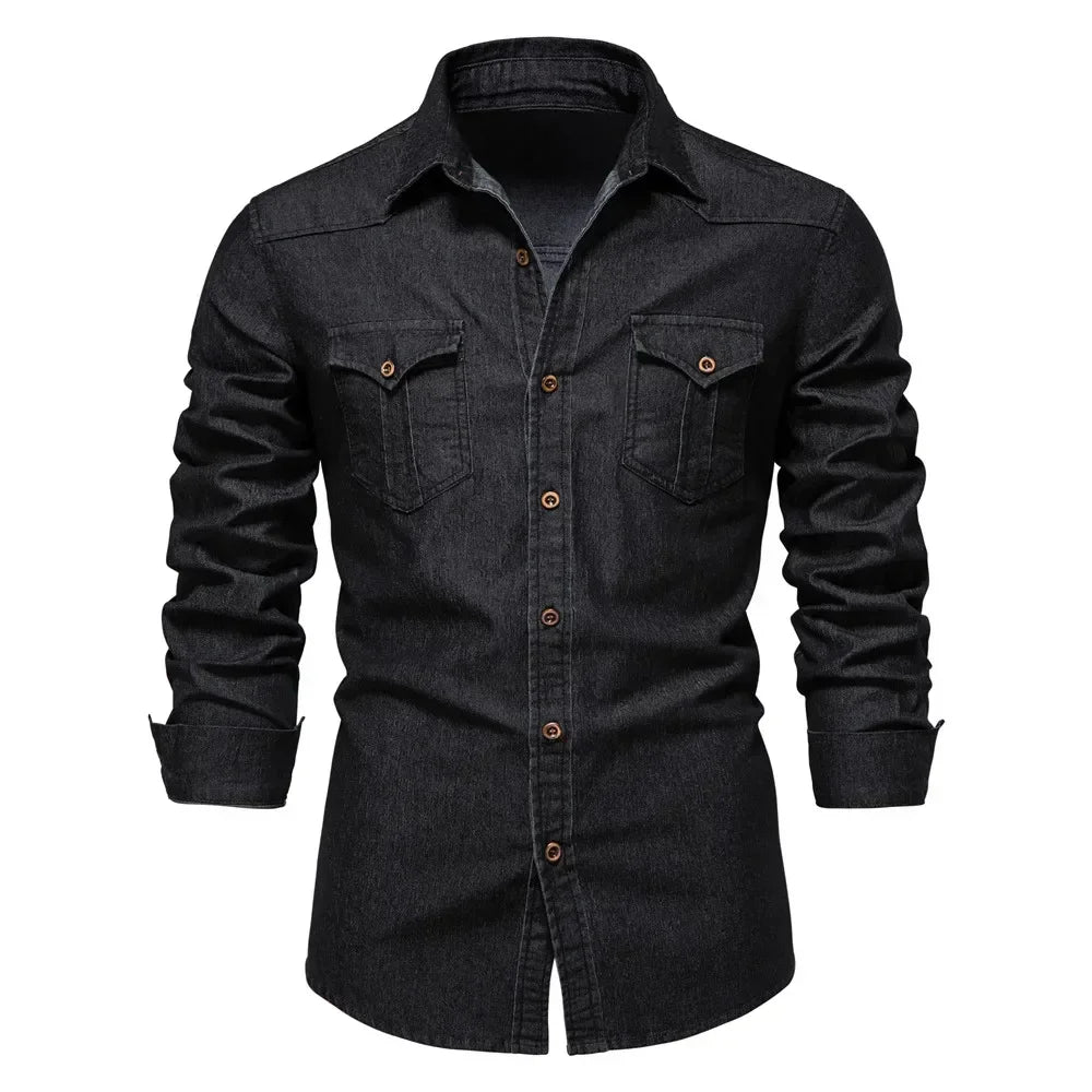 RivetFlex Denim Shirt