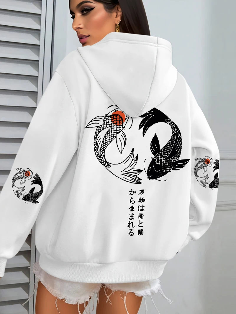 Koi Graphic Hoodie
