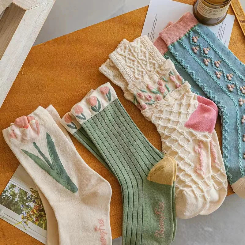 Art Flower Socks