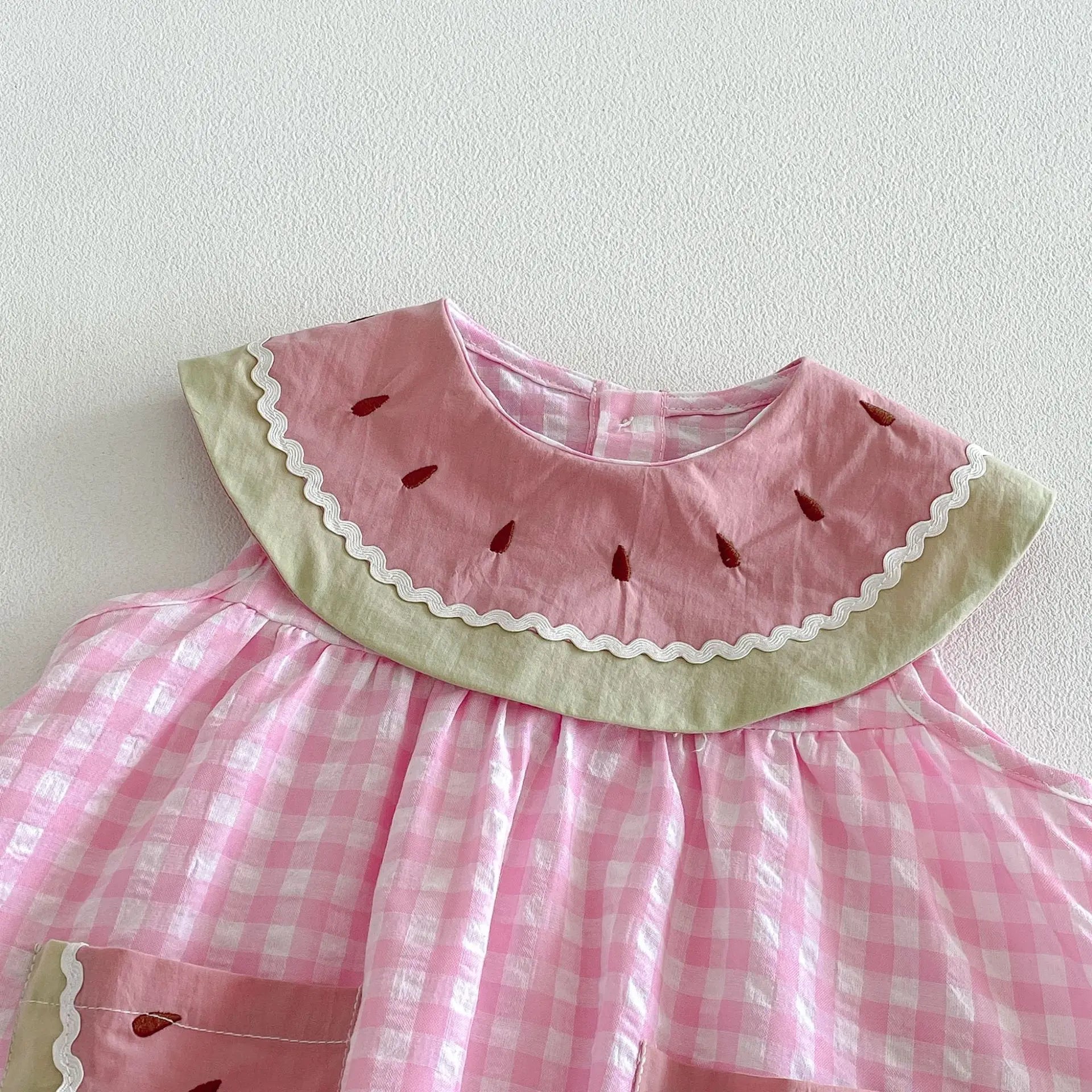 Watermelon Plaid Dress