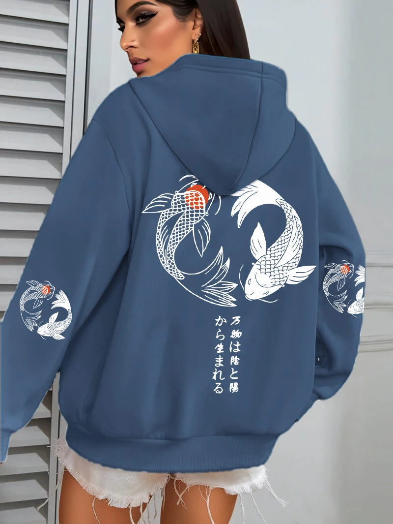 Koi Graphic Hoodie