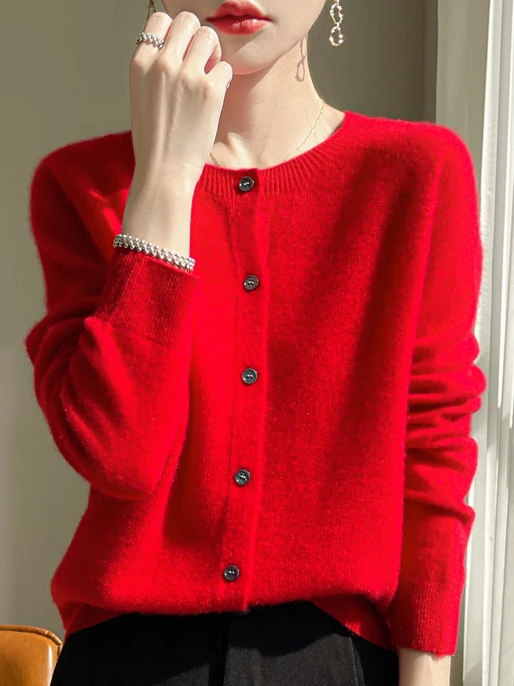 Relaxed Wool Cardigan