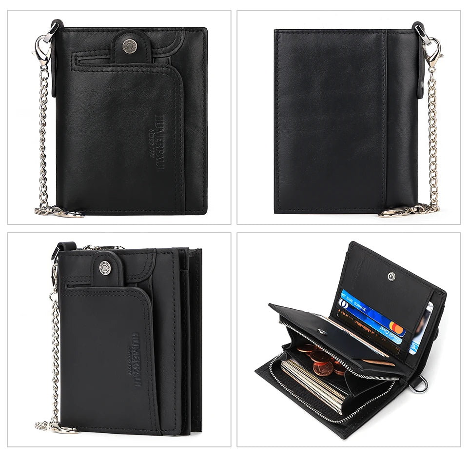 Leather Chain Wallet