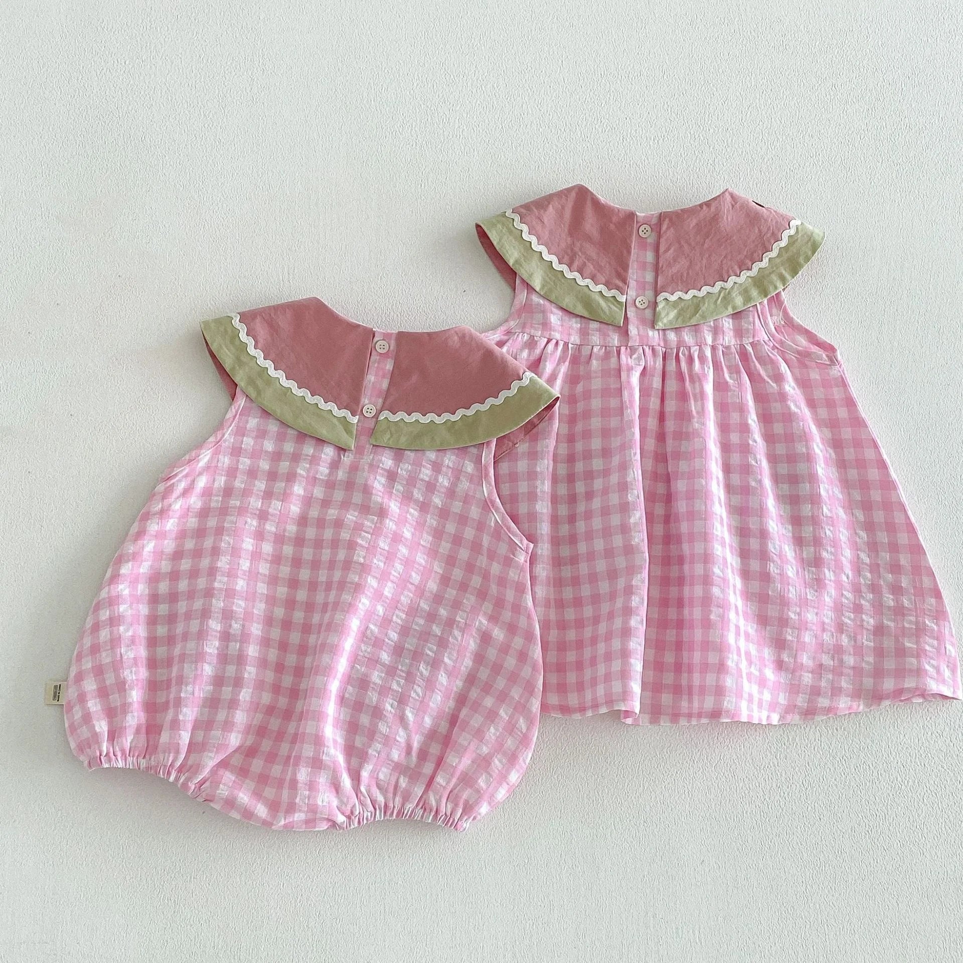 Watermelon Plaid Dress