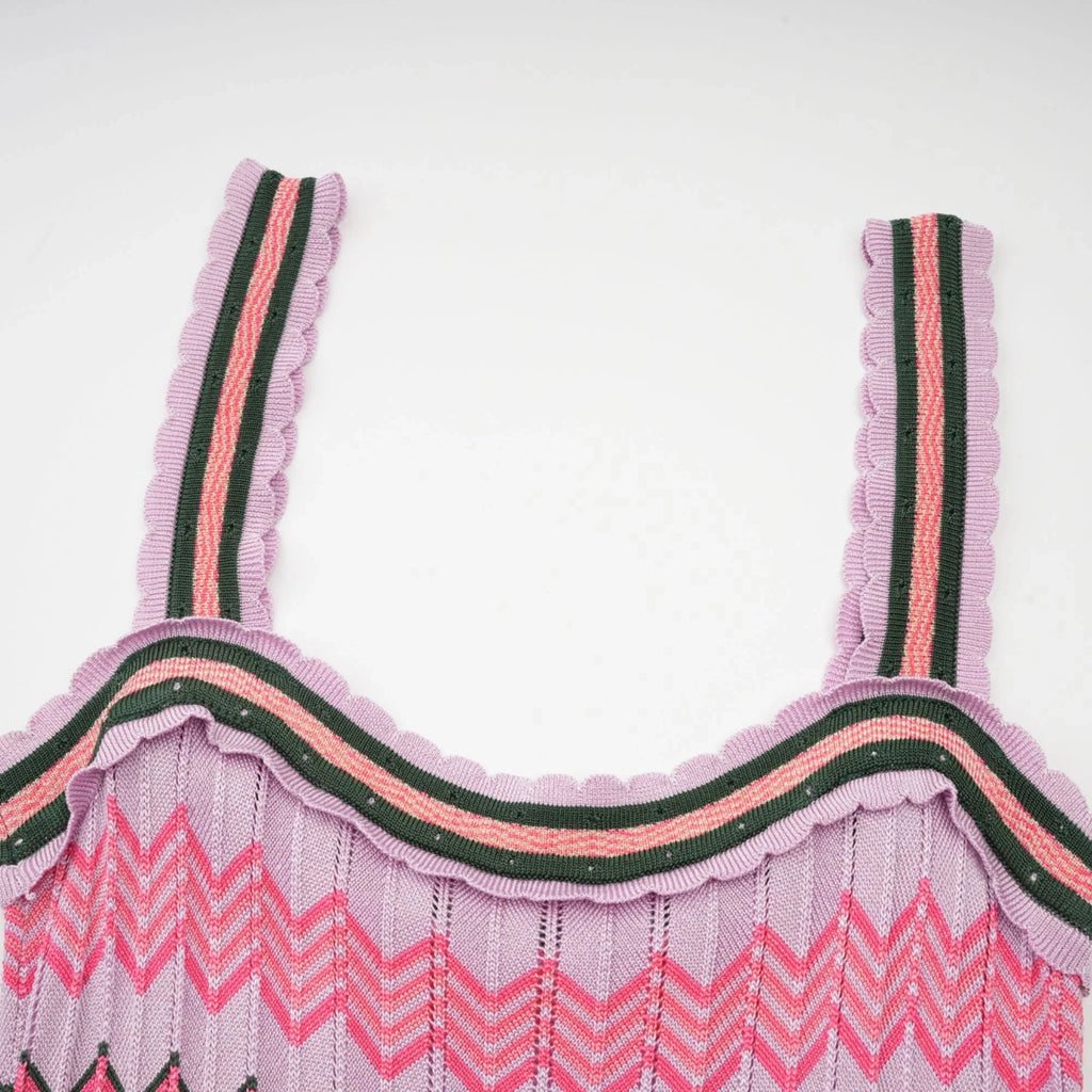Zigzag Knit Dress