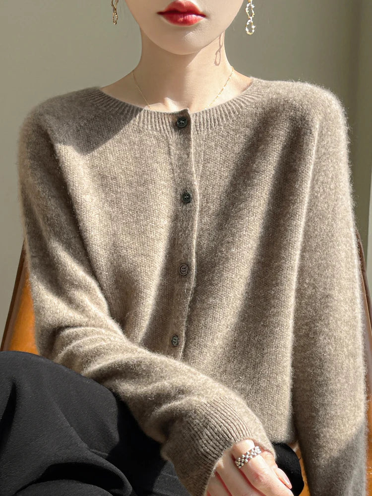 Relaxed Wool Cardigan