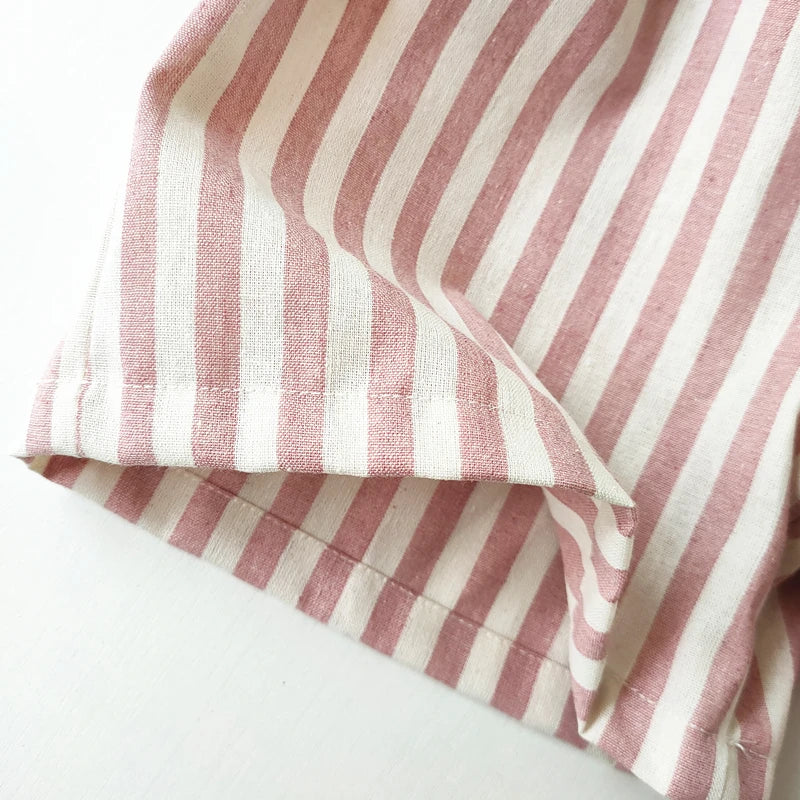 Linen Stripe Shorts