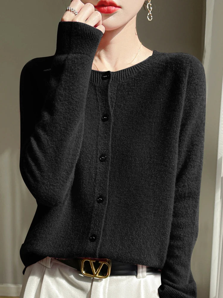 Relaxed Wool Cardigan