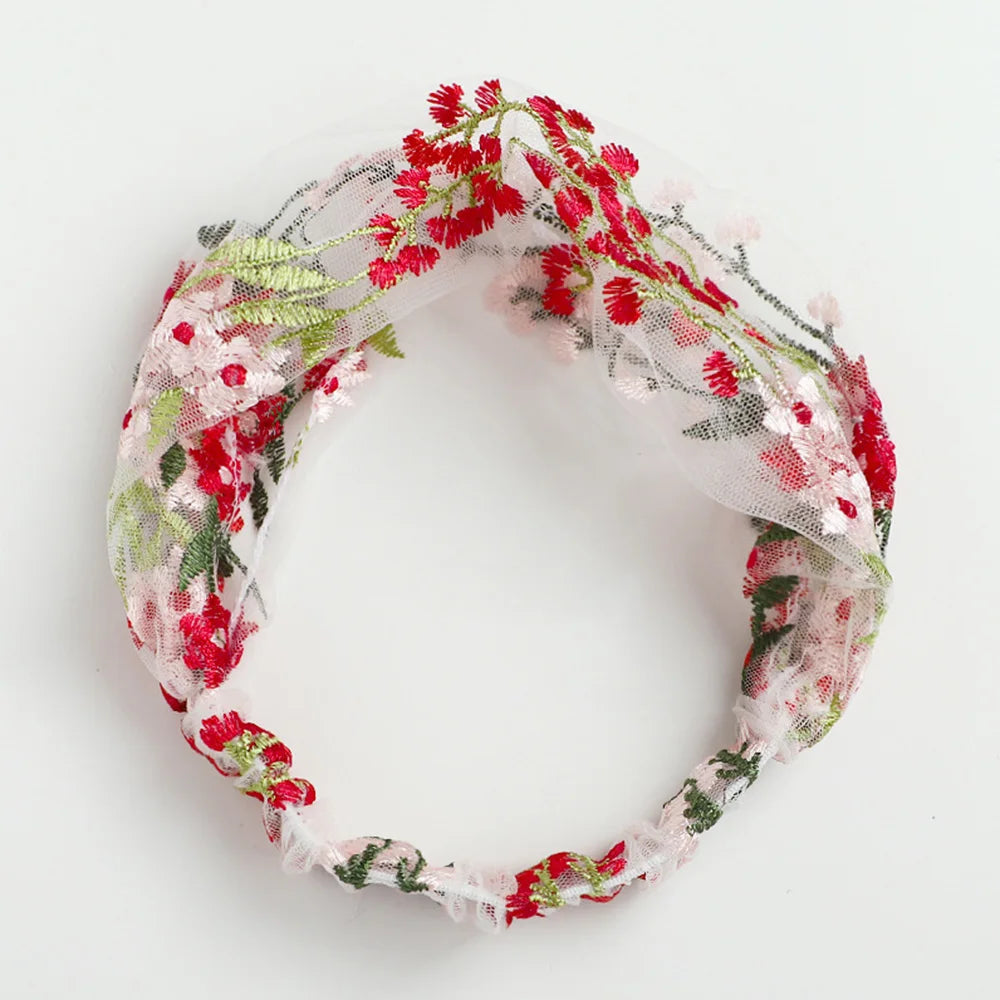 Floral Knit Headband