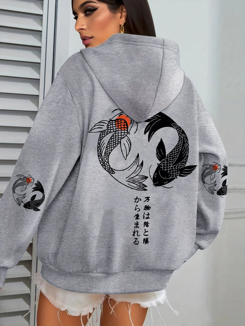 Koi Graphic Hoodie