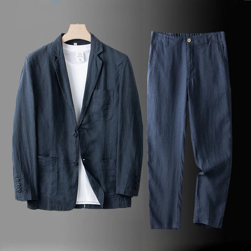Linen Blazer Set