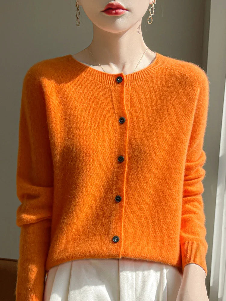 Relaxed Wool Cardigan