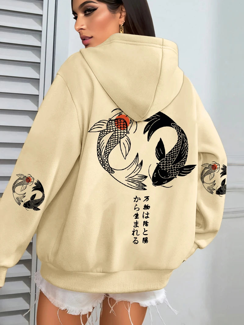 Koi Graphic Hoodie