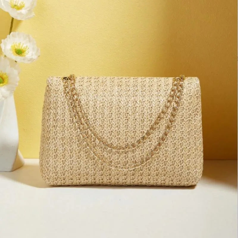 Straw Chain Bag