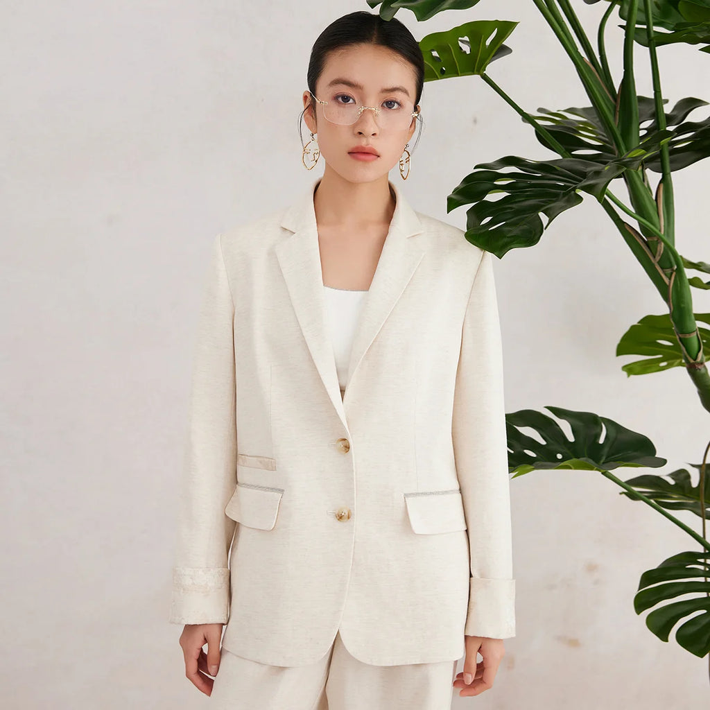 Linen Tailored Blazer