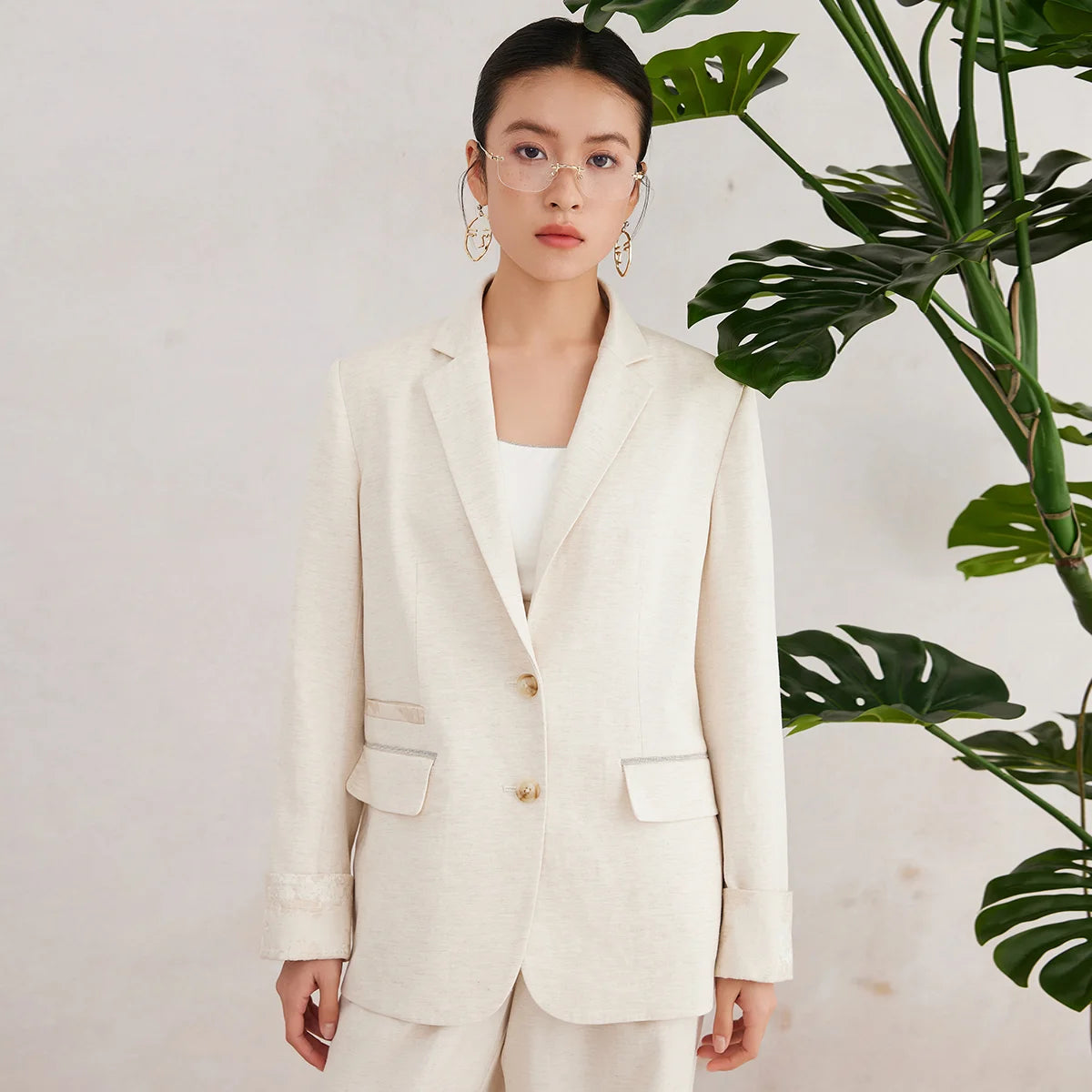 Linen Tailored Blazer