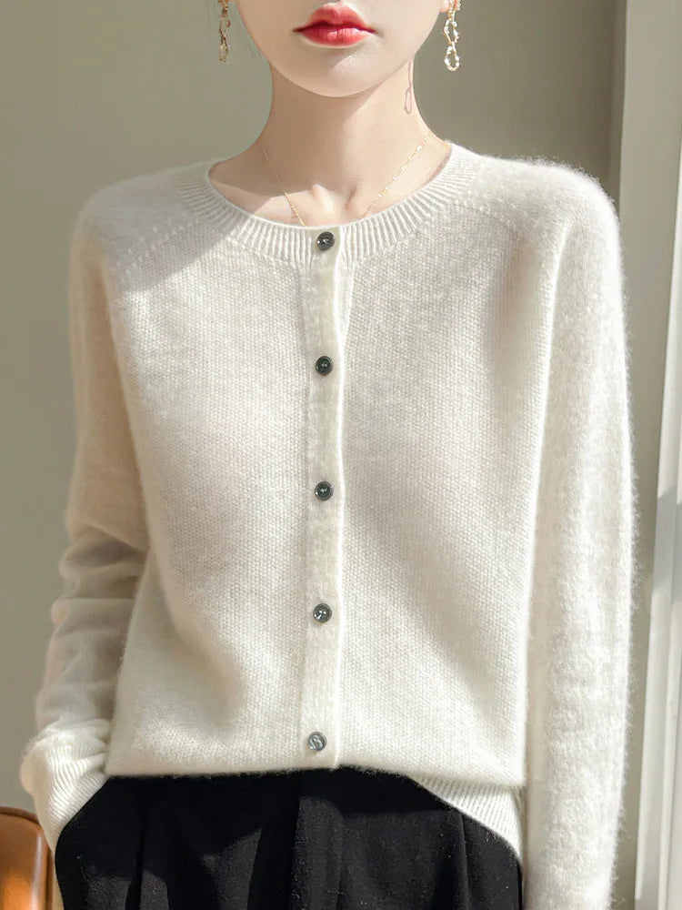 Relaxed Wool Cardigan