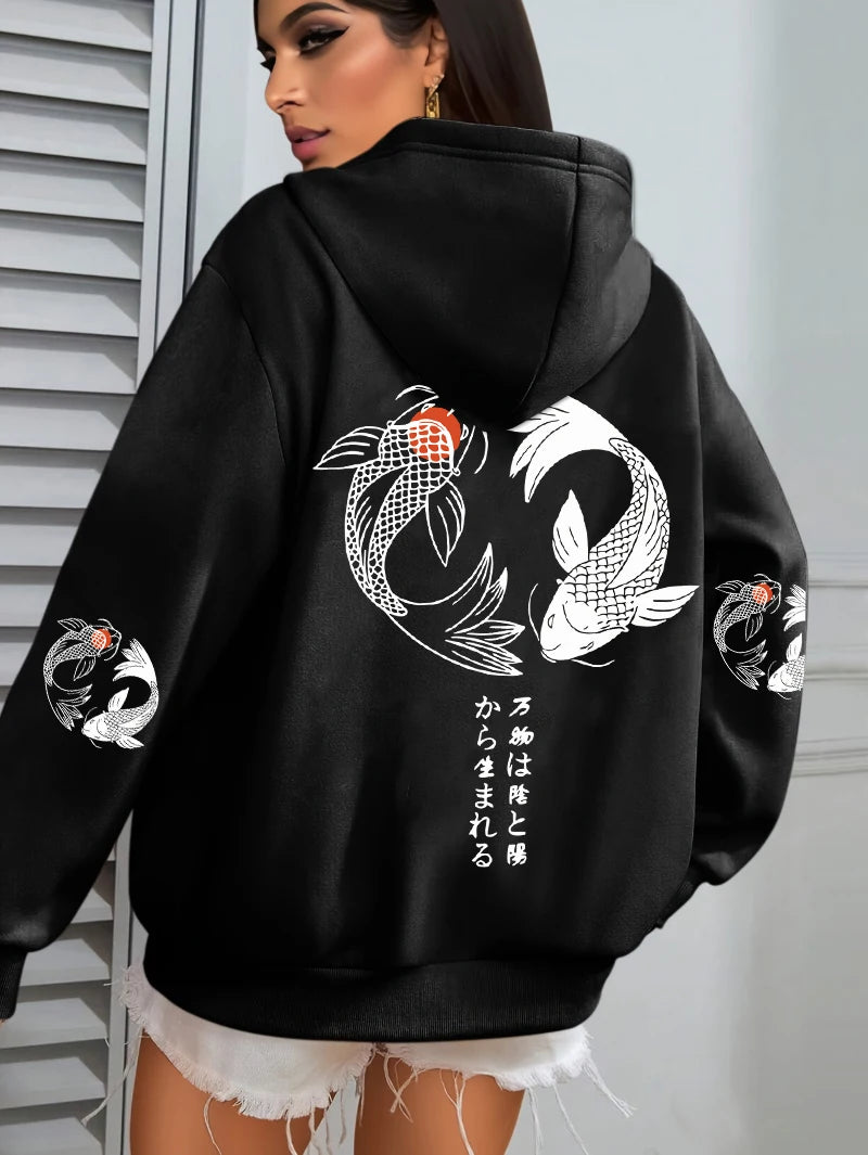 Koi Graphic Hoodie