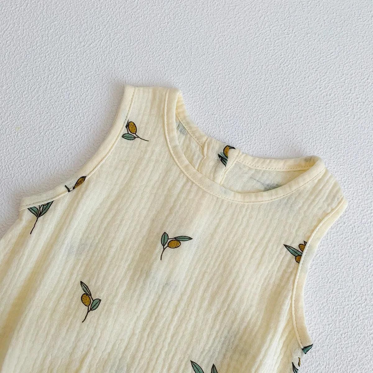 Wrinkle Cotton Romper