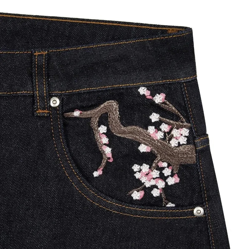 Sakura Drift Baggy Jeans
