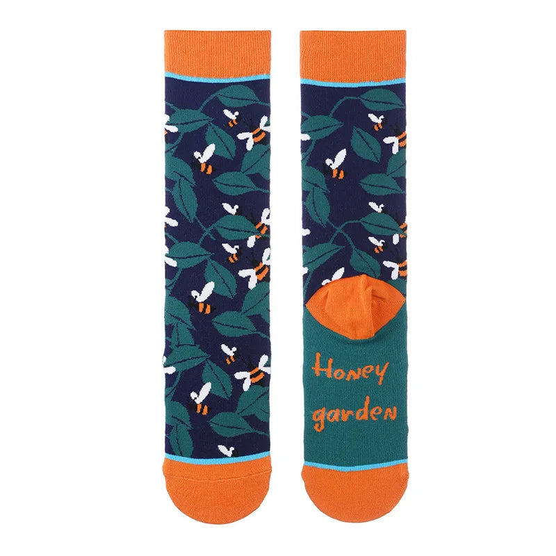 Nature Print Socks