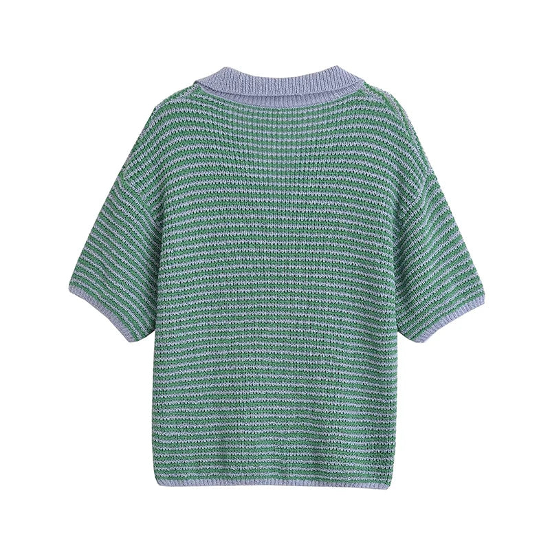 Striped Short Set
