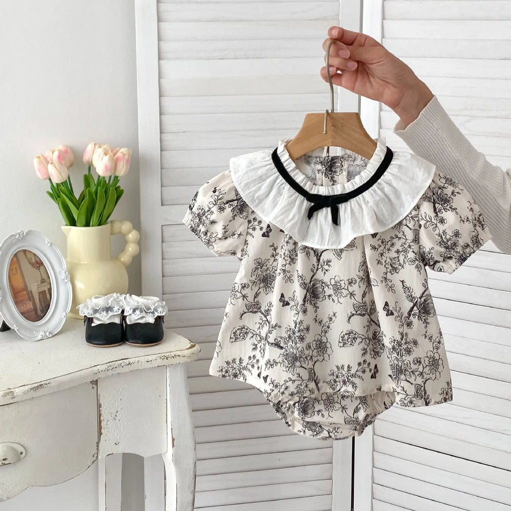 Lace Trim Baby Set