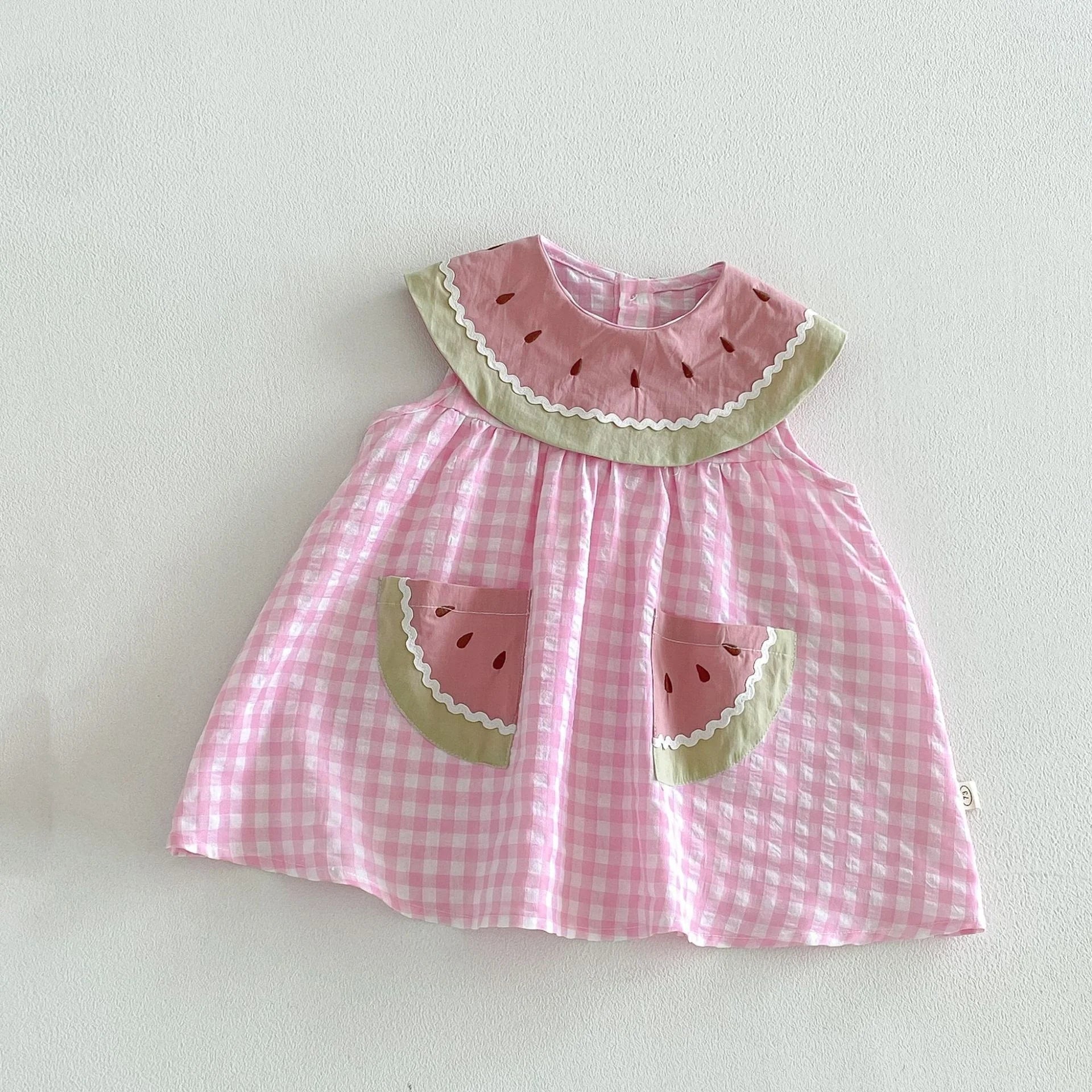 Watermelon Plaid Dress