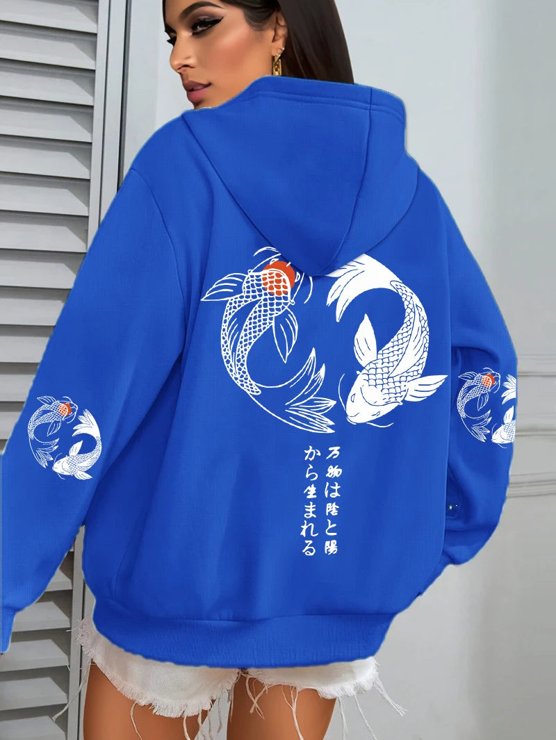 Koi Graphic Hoodie