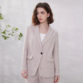 Striped Linen Blazer