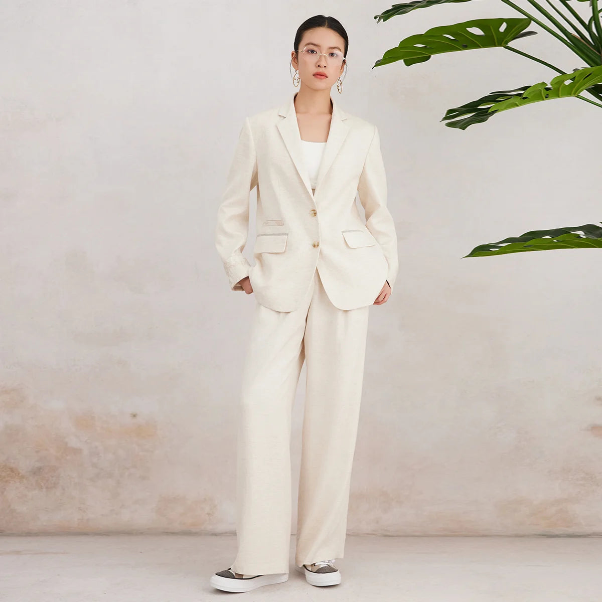 Linen Tailored Blazer