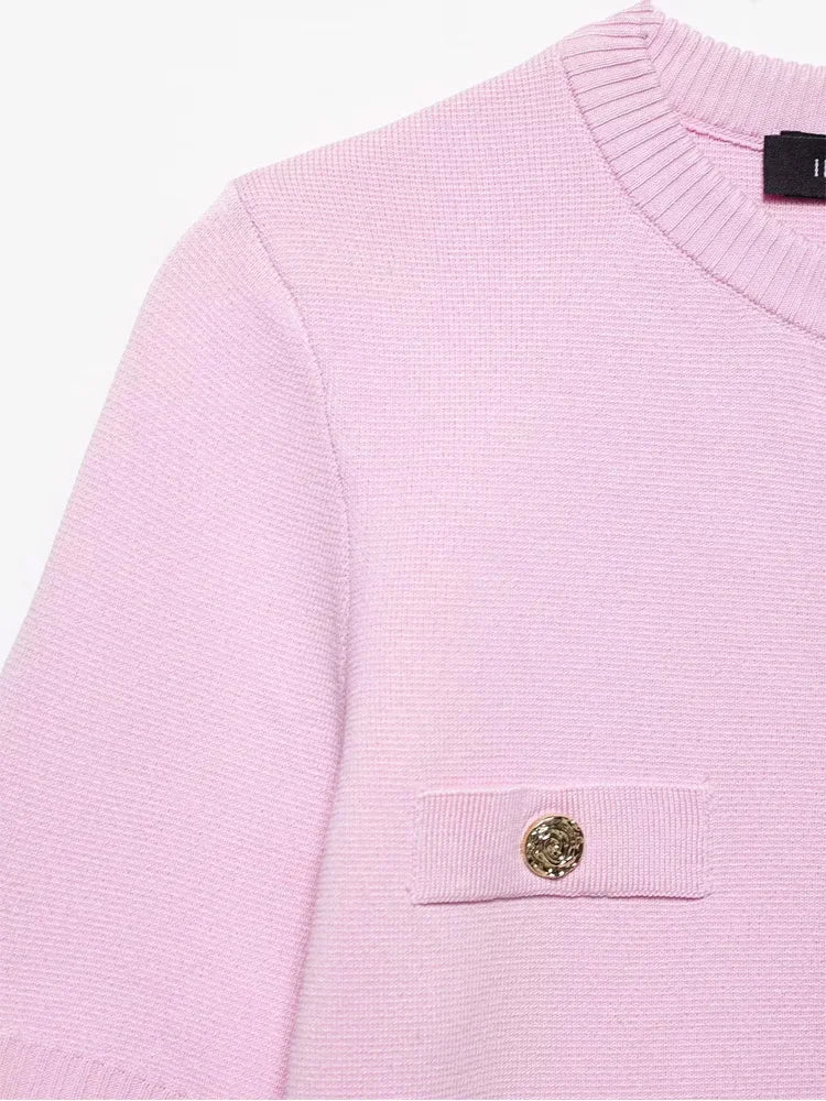 Cropped Knit Top