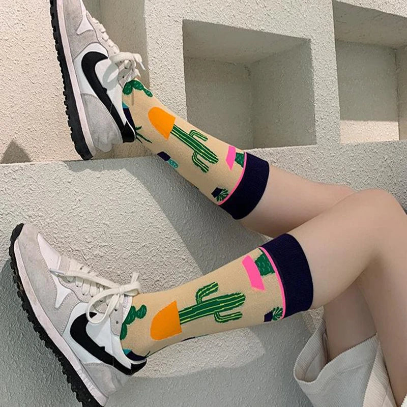 Nature Print Socks