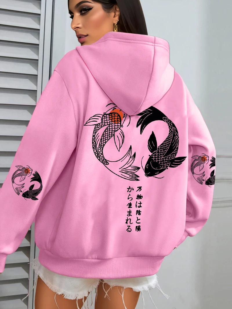Koi Graphic Hoodie