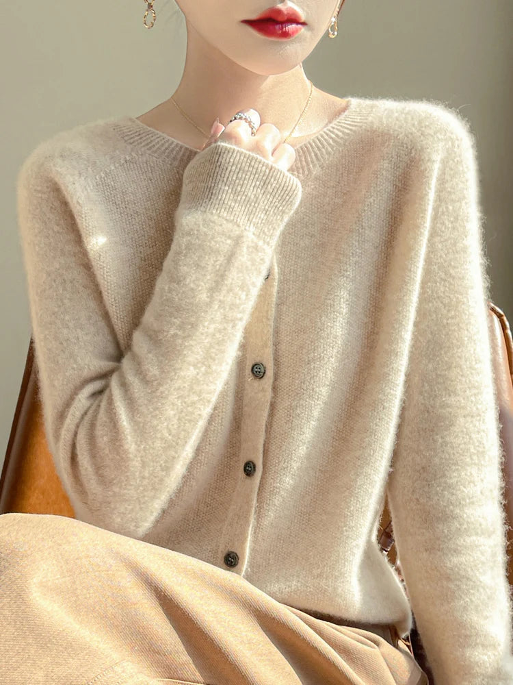 Relaxed Wool Cardigan