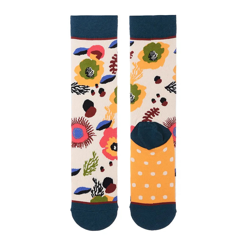 Nature Print Socks