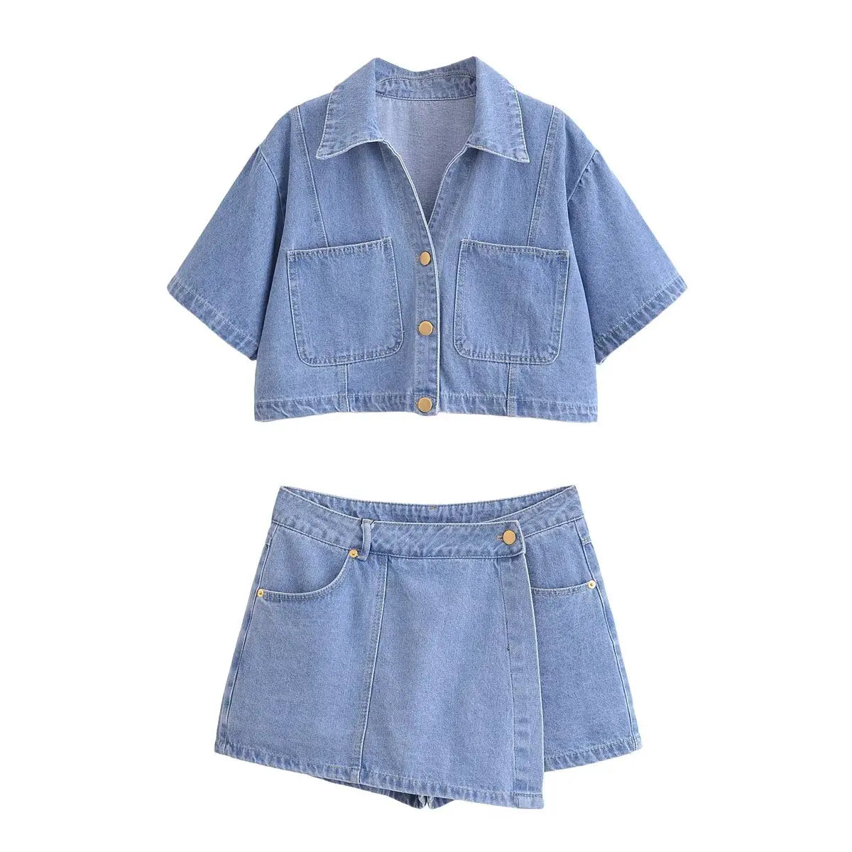 Denim Duo Set
