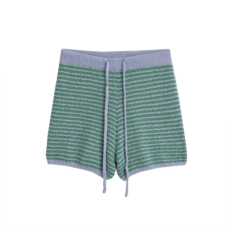 Striped Short Set