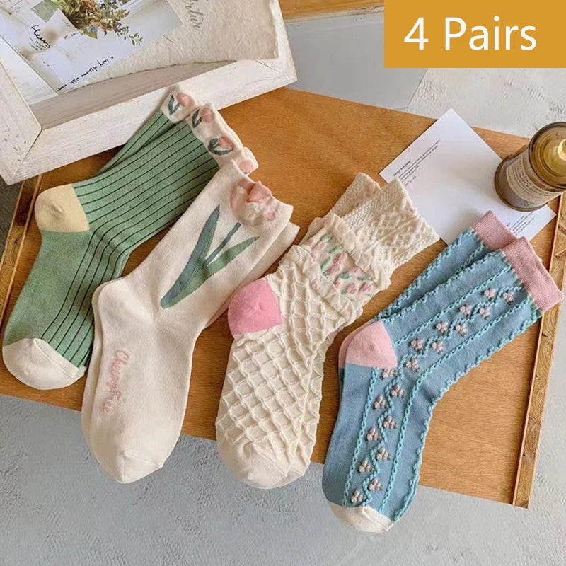Art Flower Socks