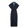 Denim Midi Dress