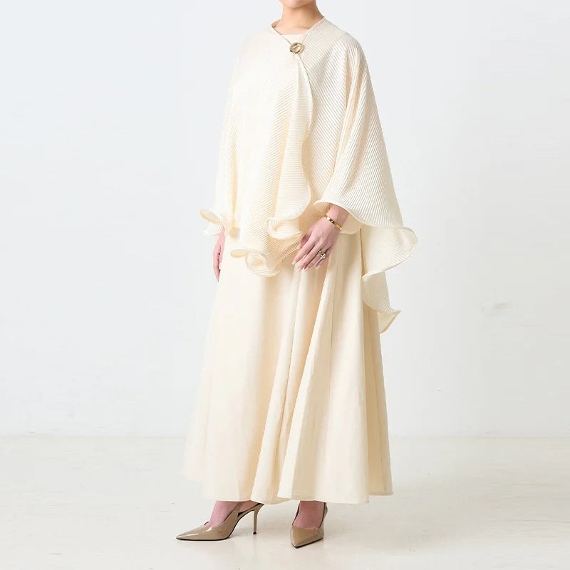 Cream Puff Sleeve Maxi Set