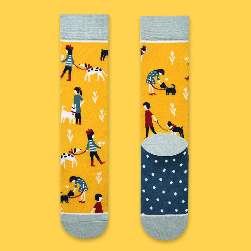 Nature Print Socks